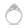 Thumbnail Image 3 of Now + Forever Multi-Diamond Center Elongated Cushion Frame Engagement Ring 5/8 ct tw 14K White Gold