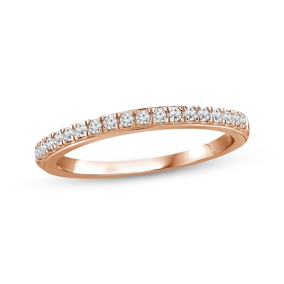 Diamond Wedding Band 1/5 ct tw 14K Rose Gold