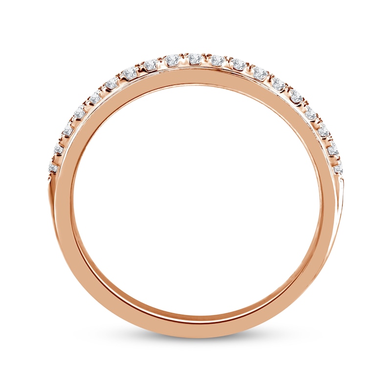 Main Image 3 of Now + Forever Diamond Wedding Band 1/5 ct tw 14K Rose Gold