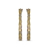 Thumbnail Image 2 of Hollow Hoop Earrings 14K Yellow Gold & 14K Rose & White Gold Plating
