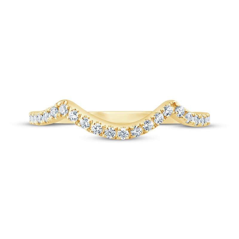Main Image 3 of Now + Forever Round-Cut Diamond Wedding Band 1/5 ct tw 14K Yellow Gold