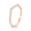 Thumbnail Image 2 of Now + Forever Round-Cut Diamond Wedding Band 1/5 ct tw 14K Rose Gold