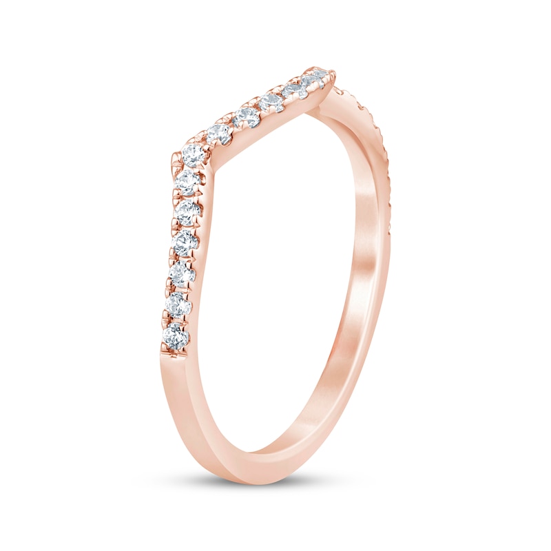 Main Image 2 of Now + Forever Round-Cut Diamond Wedding Band 1/5 ct tw 14K Rose Gold
