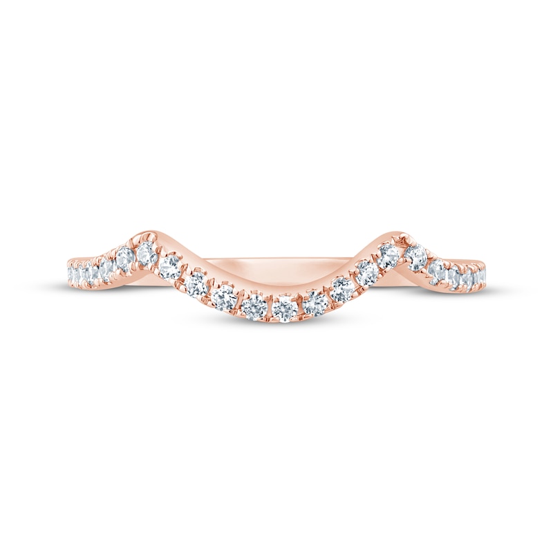 Main Image 3 of Now + Forever Round-Cut Diamond Wedding Band 1/5 ct tw 14K Rose Gold