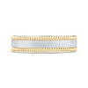 Thumbnail Image 4 of Monique Lhuillier Bliss Men's Diamond Accent Wedding Ring 18K Two-Tone Gold
