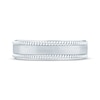 Thumbnail Image 4 of Monique Lhuillier Bliss Men's Diamond Accent Wedding Ring 18K White Gold