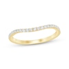 Thumbnail Image 1 of Now + Forever Diamond Contour Wedding Ring 1/5 ct tw 14K Yellow Gold