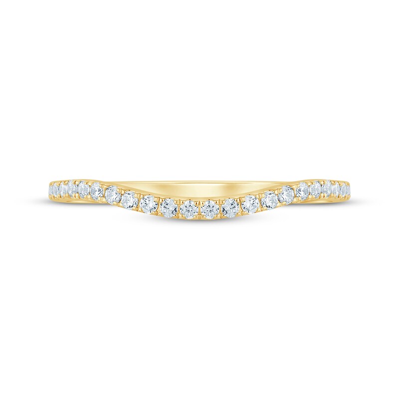 Main Image 3 of Now + Forever Diamond Contour Wedding Ring 1/5 ct tw 14K Yellow Gold