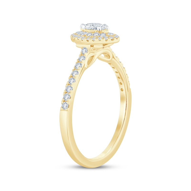 Main Image 2 of Now + Forever Marquise-Cut Diamond Engagement Ring 1/2 ct tw 14K Yellow Gold