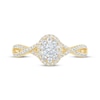 Thumbnail Image 2 of Oval-Cut Diamond Engagement Ring 1/2 ct tw 14K Yellow Gold