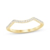 Thumbnail Image 1 of Now + Forever Diamond Contour Wedding Ring 1/8 ct tw 14K Yellow Gold