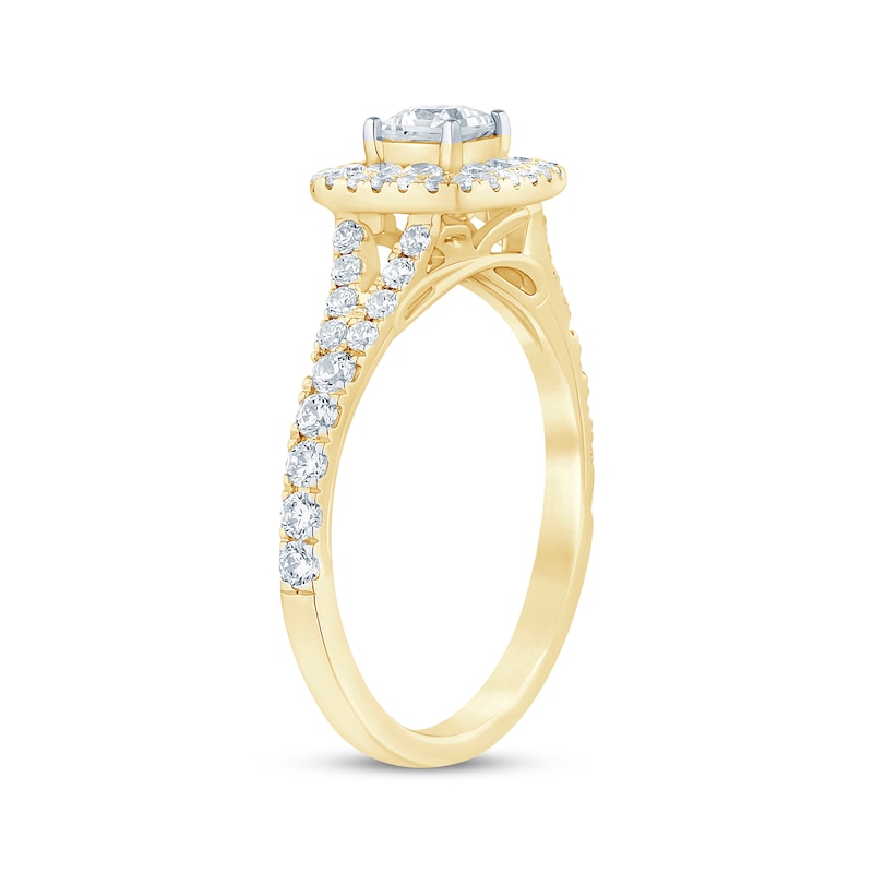 Main Image 2 of Now + Forever Princess-Cut Diamond Engagement Ring 1 ct tw 14K Yellow Gold