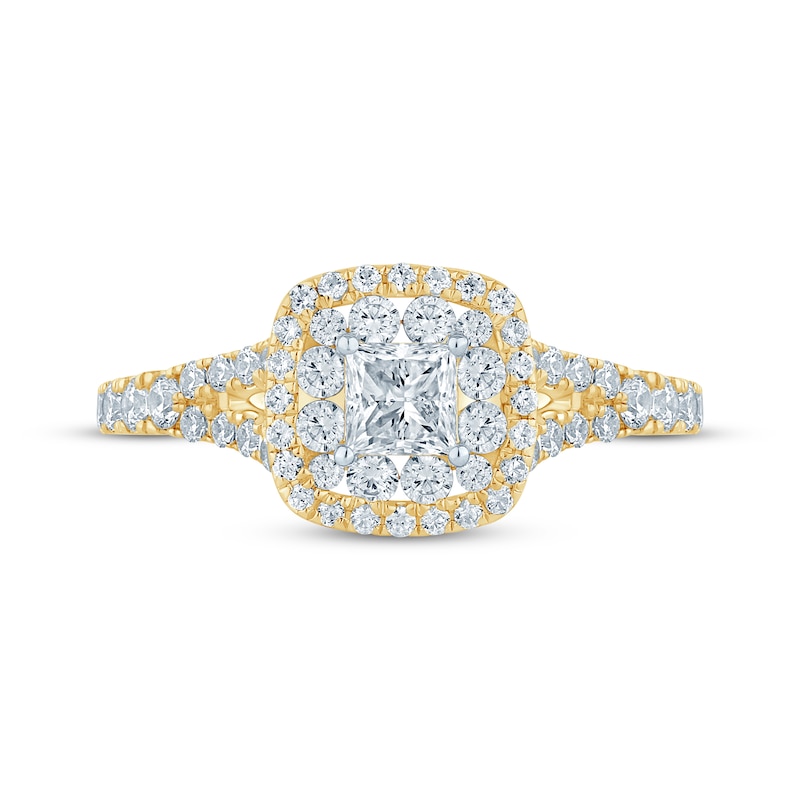 Main Image 3 of Now + Forever Princess-Cut Diamond Engagement Ring 1 ct tw 14K Yellow Gold