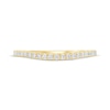 Thumbnail Image 3 of Now + Forever Diamond Curved Wedding Ring 1/5 ct tw 14K Yellow Gold