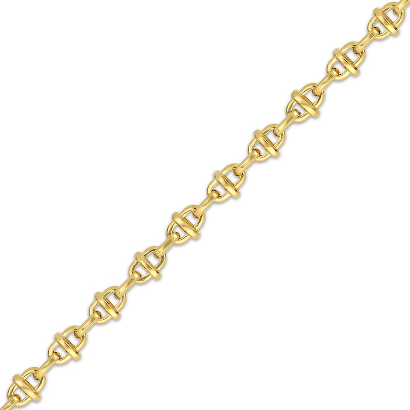 Hollow Mariner Link Bracelet 10.6mm 14K Yellow Gold 7.5"