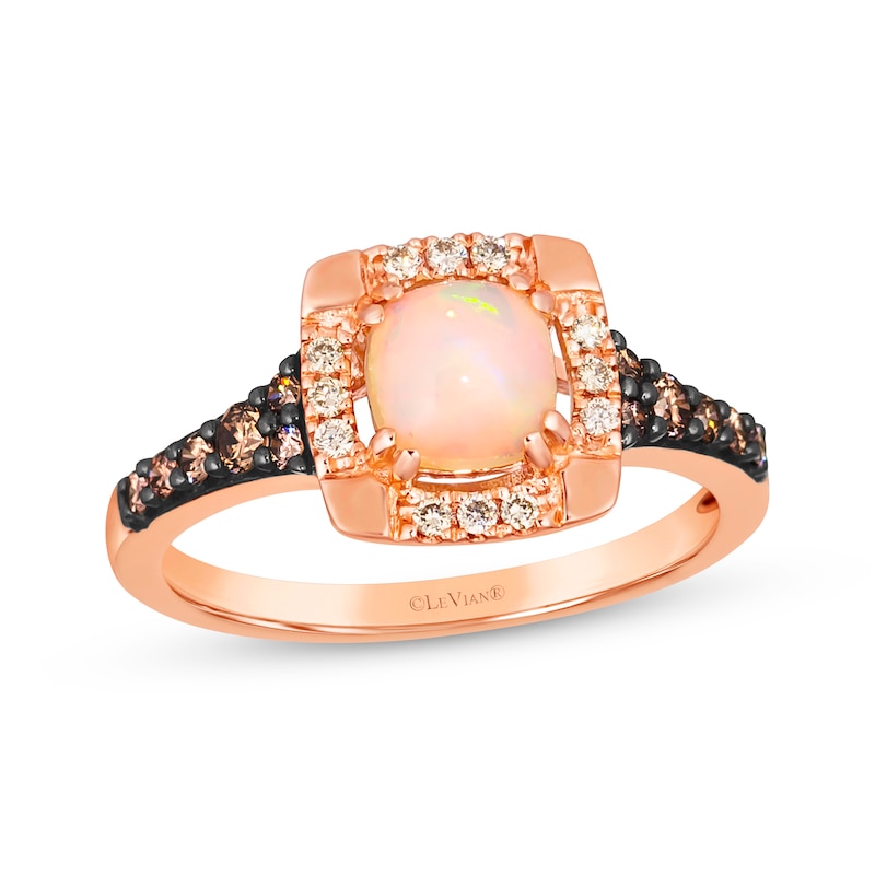 Le Vian Opal Ring 1/3 ct tw Diamonds 14K Strawberry Gold