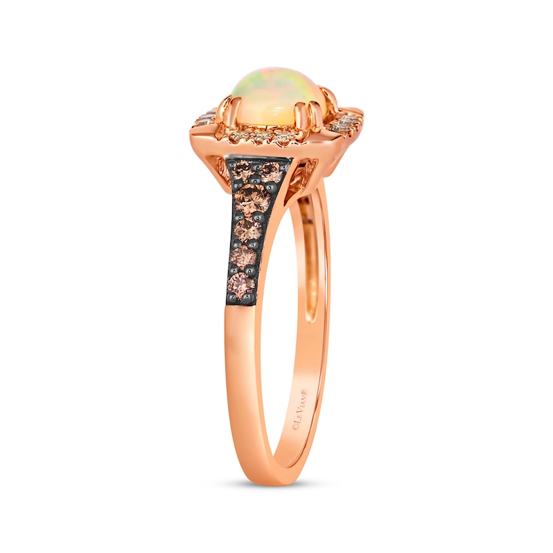 Le Vian Opal Ring 1/3 ct tw Diamonds 14K Strawberry Gold