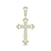 Thumbnail Image 1 of Men's Diamond Fancy Cross Charm 1/4 ct tw 10K Yellow Gold