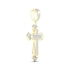 Thumbnail Image 2 of Men's Diamond Fancy Cross Charm 1/4 ct tw 10K Yellow Gold