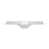 Thumbnail Image 2 of Now + Forever Diamond Contoured Wedding Band 1/6 ct tw 14K White Gold