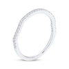Thumbnail Image 2 of Now + Forever Diamond Contour Wedding Band 1/8 ct tw 14K White Gold