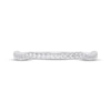 Thumbnail Image 3 of Now + Forever Diamond Contour Wedding Band 1/8 ct tw 14K White Gold