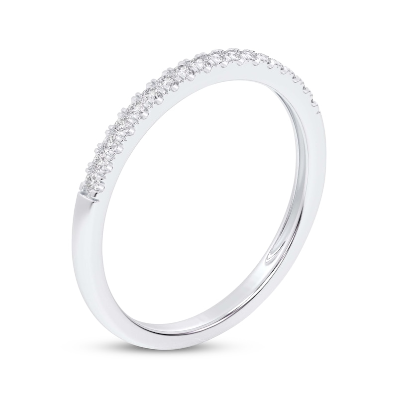 Main Image 2 of Now + Forever Diamond Wedding Band 1/8 ct tw 10K White Gold