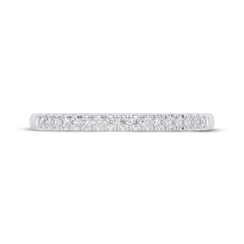 Main Image 3 of Now + Forever Diamond Wedding Band 1/8 ct tw 10K White Gold