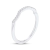 Thumbnail Image 2 of Now + Forever Diamond Contour Wedding Band 1/10 ct tw 10K White Gold