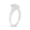 Thumbnail Image 2 of Now + Forever Marquise-Cut Diamond Double Halo Engagement Ring 1/3 ct tw 10K White Gold