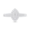 Thumbnail Image 3 of Now + Forever Marquise-Cut Diamond Double Halo Engagement Ring 1/3 ct tw 10K White Gold