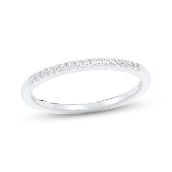 Diamond Wedding Band 1/10 ct tw 10K White Gold