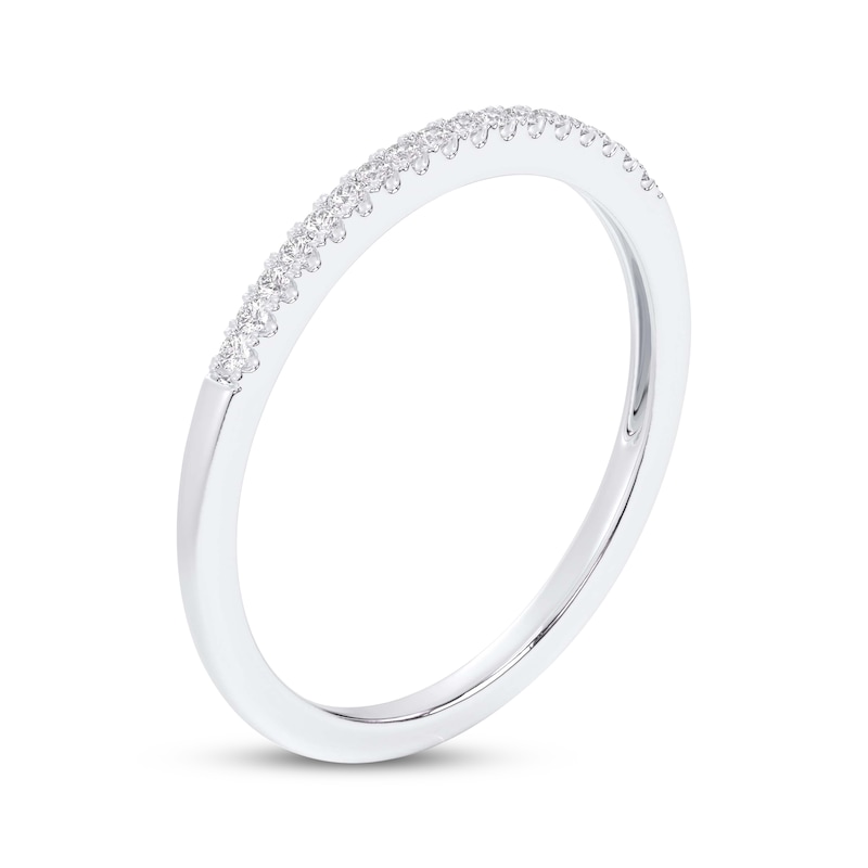 Main Image 2 of Now + Forever Diamond Wedding Band 1/10 ct tw 10K White Gold