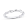 Thumbnail Image 1 of Now + Forever Diamond Twist Wedding Band 1/10 ct tw 10K White Gold