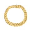 Thumbnail Image 1 of Miami Cuban Curb Chain Bracelet 11.55mm Solid 10K Yellow Gold 9&quot;