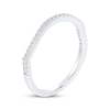 Thumbnail Image 2 of Now + Forever Diamond Contour Wedding Band 1/8 ct tw 14K White Gold