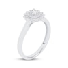 Thumbnail Image 2 of Now + Forever Round-Cut Diamond Starburst Halo Engagement Ring 3/8 ct tw 10K White Gold