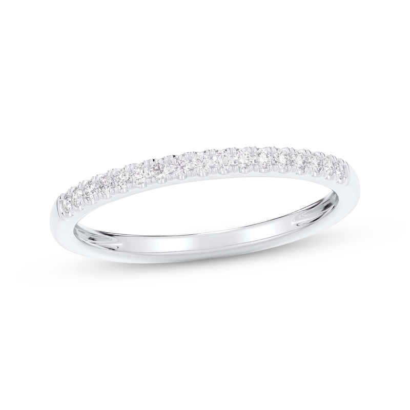 Main Image 1 of Now + Forever Diamond Wedding Band 1/10 ct tw 10K White Gold