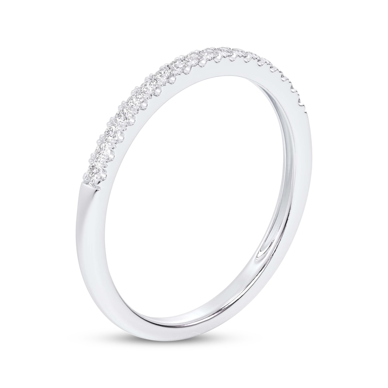 Main Image 2 of Now + Forever Diamond Wedding Band 1/10 ct tw 10K White Gold