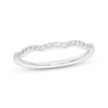 Thumbnail Image 1 of Now + Forever Diamond Scalloped Wedding Band 1/10 ct tw 10K White Gold