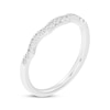Thumbnail Image 2 of Now + Forever Diamond Scalloped Wedding Band 1/10 ct tw 10K White Gold