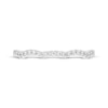 Thumbnail Image 3 of Now + Forever Diamond Scalloped Wedding Band 1/10 ct tw 10K White Gold