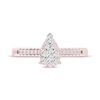 Thumbnail Image 3 of Now + Forever Multi-Diamond Center Pear-Shaped Engagement Ring 1/3 ct tw 10K Rose Gold