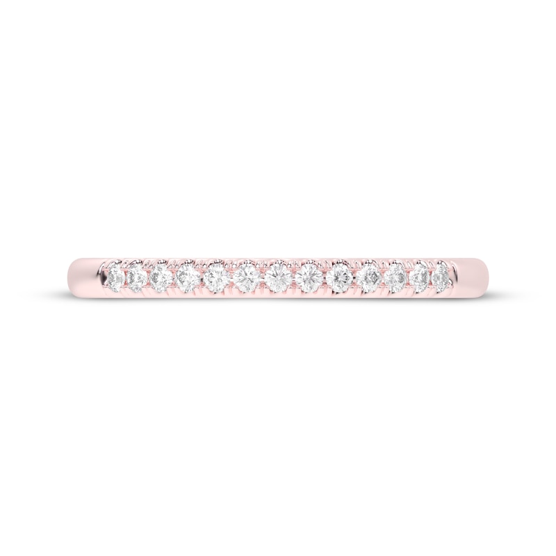 Main Image 3 of Now + Forever Diamond Wedding Band 1/10 ct tw 10K Rose Gold