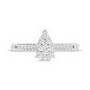 Thumbnail Image 3 of Now + Forever Multi-Diamond Center Pear-Shaped Engagement Ring 1/3 ct tw 10K White Gold