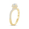 Thumbnail Image 2 of Now + Forever Round-Cut Diamond Halo Engagement Ring 1 ct tw 14K Yellow Gold