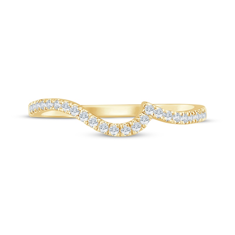 Main Image 3 of Now + Forever Diamond Contour Wedding Band 1/5 ct tw 14K Yellow Gold