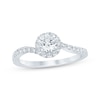 Thumbnail Image 1 of Now + Forever Round-Cut Diamond Halo Engagement Ring 1 ct tw 14K White Gold