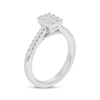 Thumbnail Image 2 of Now + Forever Multi-Diamond Center Rectangle Engagement Ring 1/3 ct tw 10K White Gold