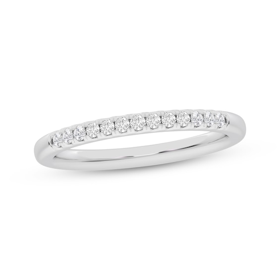 Now + Forever Diamond Wedding Band 1/10 ct tw 10K White Gold